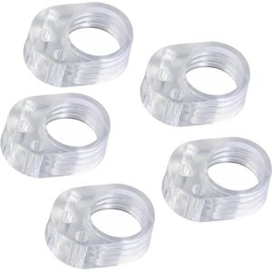 ELIOT® Siliconen deurstoppers - 5 stuks - transparant - muur beschermer