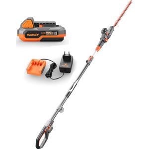 FUXTEC FX-E1HH20-SET Telescopische Accu Heggenschaar – 20V – Elektrisch Snoeien van Heggen & Struiken – Inclusief Accu en Oplader