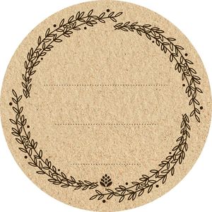 Zelfklevende ecolabels rond 66,5mm - 20 st. - Etiketten voor op Weckpotten en inmaakpotten