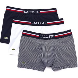 Boxershort Lacoste Men Iconic Navy Blauw / Wit 