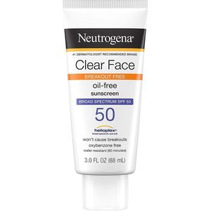 Neutrogena Clear Face Liquid Sunscreen Lotion SPF 50