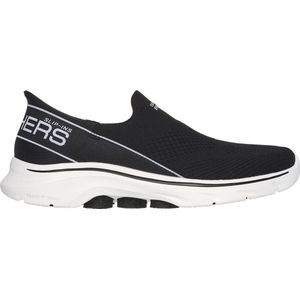 Skechers Go Walk 7 - Mia Dames Instappers - Zwart/Wit - Maat 37