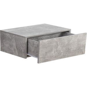 Industrieel - Nachtkastje - Grijs - Betonlook - Hangend