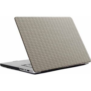 Selencia Geweven Laptop Cover - Geschikt voor Macbook Pro 14 inch (2021) / Pro 14 inch (2023) M3 chip / Pro 14 inch (2024) M4 chip - A2779 / A2918 / A3112 / A3185 / A3401 / A2442 - Taupe