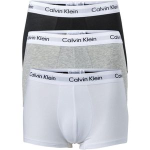 Calvin Klein Boxershorts - Heren - 3-pack - Grijs/Wit/Zwart - Maat L