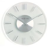 Wandklok NeXtime dia. 31 cm, glas, Stripe NE-2632