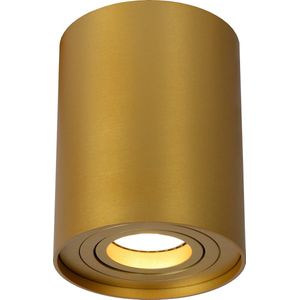 Lucide TUBE - Plafondspot - Ø 9,6 cm - 1xGU10 - Mat Goud / Messing