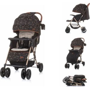 Chipolino April Buggy - Ebony - Verstelbare rugleuning en voetensteun