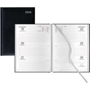 Castelli - Agenda 2024 - NL - H72 Week - Week op 2 pagina's - A5 - 145 x 205 mm - Zwart