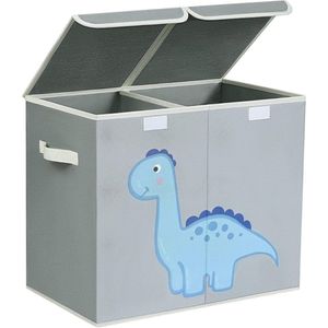 ApexArte® Speelgoedkist - Speelgoedkast - Dekenkist - Grijs