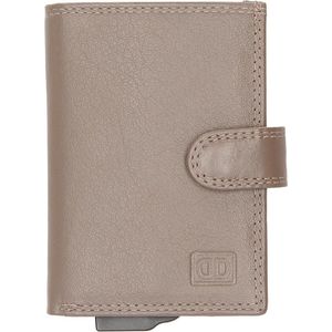 Double-D Jaipur Leren Creditcardhouder RFID Taupe