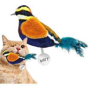 DreamSnoot® Kattenspeelgoed - Vogel Met Geluid - Interactief Dierenspeelgoed