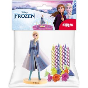 Taarttopper Disney Frozen met 10 kaarsjes