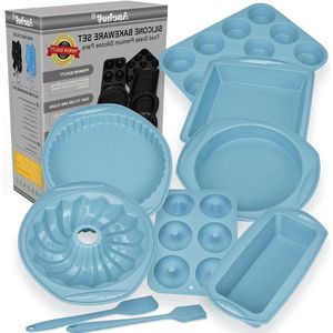14in1 siliconen bakvorm - Vierkante ronde taartvorm - BPA-vrij - cake Taartje Cupcake Brood Muffin - Aschef Muffin tin