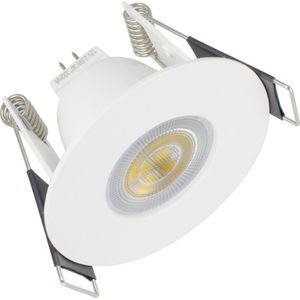 Integral Evofire Mini Inbouwspot Ø6.4cm Wit IP65s-sZaagmaat 4.5cms-sVoor MR11 GU4 of PAR11 GU10 Ø3.5cm