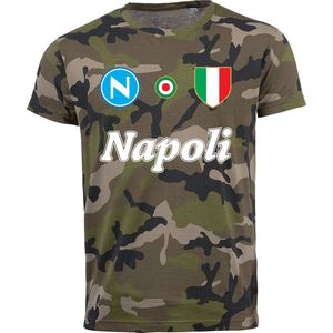 Napoli Camouflage Team T-Shirt - Groen - XXL