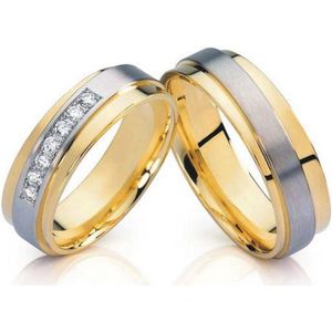Jonline Prachtige Titanium Ringen voor hem en haar | Trouwringen | Vriendschapsringen |Relatieringen
