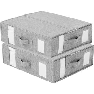 Onderbedcommode opbergdoos - Kledingkast organizer voor beddengoed en laken - 2 stuks