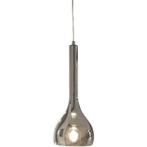 MEO Salerno Hanglamp - Eetkamer & Woonkamer Lamp - Chrome Afgewerkte Kap - Zilver