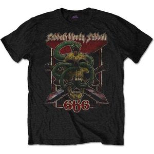 Black Sabbath - Bloody Sabbath 666 Heren T-shirt - M - Zwart