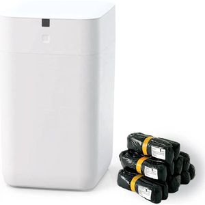 Betrahan - Smart Prullenbak - Vuilnisbak - Automatisch Verpakkingssysteem - Smart functies - 15L Wit