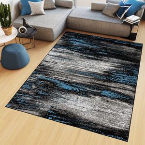 Tapiso Maya Vloerkleed Grijs Woonkamer Kleed Modern Tapijt Maat- 200x200