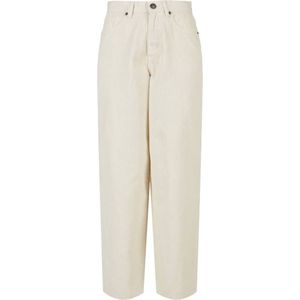 Urban Classics - High Waist 90's Corduroy Wijde broek - Taille, 29 inch - Creme