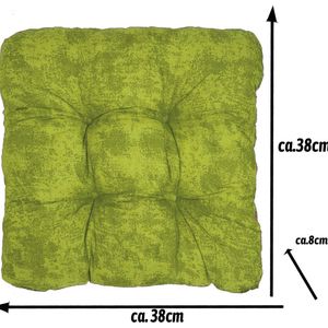 Inovra ® Comfortabele Stoelkussenset voor Binnen en Buiten, 38 x 38 cm, Extra Dikke Vulling