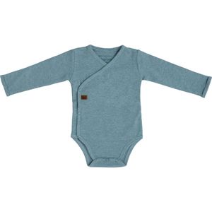 Baby's Only Rompertje lange mouw Melange - Stonegreen - 68 - 100% ecologisch katoen - GOTS