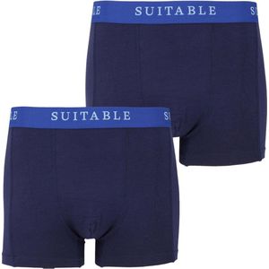 Suitable - Bamboe Boxershorts 2-Pack Navy - Heren - Maat M - Body-fit