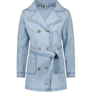 Meisjes zomerjas trenchcoat - Maya blauw