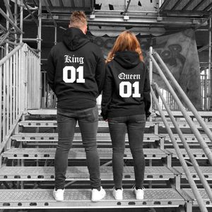 Hoodies King en Queen 01 |Truien met de teksten King en Queen 01 | Leuk cadeau voor je vriend|vriendin | Leuke hoodies als cadeau King en Queen 01 | King&Queen 01 Hoodies/Truien