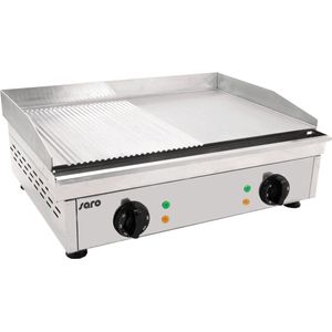 Saro Electrische Grillplaat (gegroefd+glad) Model FRY TOP GM 610 M 172-3205 - Horeca