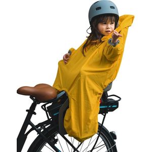 RAINETTE - Regenponcho voor kinderzitje Geel - regenponcho kinderen - regenponcho fiets - regenponcho peuter -kinderponcho jongen-kinderponcho meisje