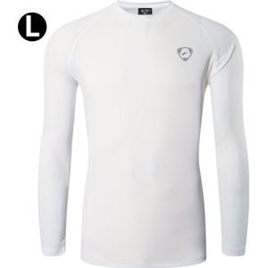 Livano Rash Guard - Surf Shirt - Zwemkleding - UV Beschermende Kleding - Voor Zwemmen - Surfen - Duiken - Wit - Maat XXL