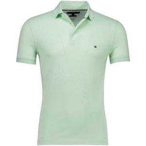 Tommy Hilfiger polo 1985 lichtgroen Plus Size pique