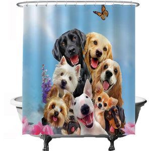 Unyqoos® Stijlvol en Praktisch Douchegordijn met Dierenprint voor Huisdiervrienden