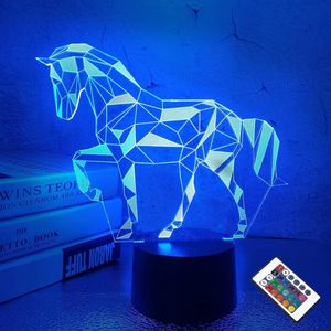 Paardenlamp - Losstaand - Cadeau voor Paardenliefhebbers - 16 Kleuren - Timer voor Slapengaan