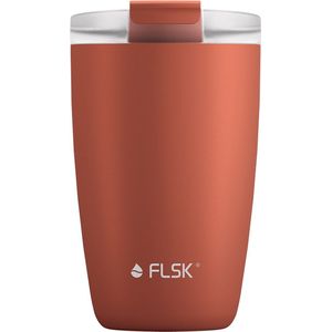 FLSK CUP Koffie to Go Beker - Vaatwasmachinebestendig - 350 ml - Lava Koper