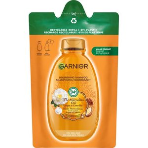 Garnier Loving Blends Argan- & Cameliaolie Shampoo Refill - Voor Droog en Dof Haar - Intense Voeding en Glans - 250ml