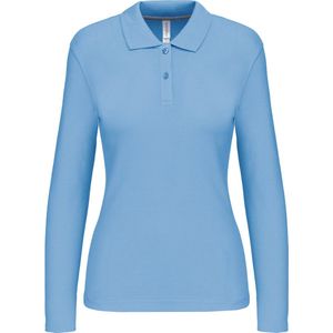 Kariban Damespolo lange mouwen K244 - sky blue - M