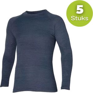 Thermoshirt - Heren - Antraciet - L- Set van 5