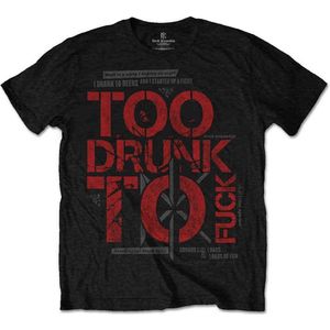 Dead Kennedys - Too Drunk Heren T-shirt - 2XL - Grijs