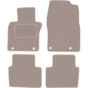Beige veloursmatten voor: Mazda 3 IV hatchback, sedan (2019-)