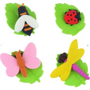 10 stuks gummen insecten 4 cm
