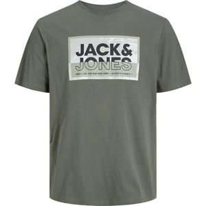 Jack & Jones t-shirt jongens - groen - JCOlogan - maat 128