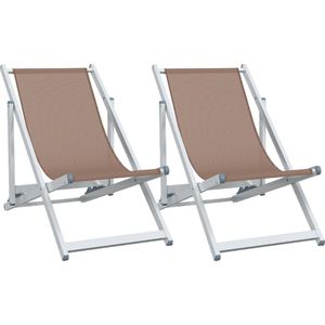 vidaXL-Strandstoelen-inklapbaar-2-st-aluminium-en-textileen-bruin