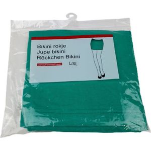 Bikini Mini Rokje SAAR - Groen - Katoen / Elastaan - L/XL - Dames - Kleding
