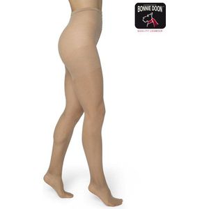 Bonnie Doon Curvy Line Dames Panty 20 Denier maat 52/54 4XL Beige - Plus Size Panty - Lycra Xceptionelle - Maatje meer Panty - Zeer Chique en Comfortabel - Hoge Rekbaarheid - Grote maten - Extra Comfort - Huidskleur - Sand - BP051981.342