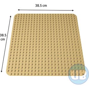 Uniblocks | Grote bouwplaat zand – 38,5 x 38,5 cm